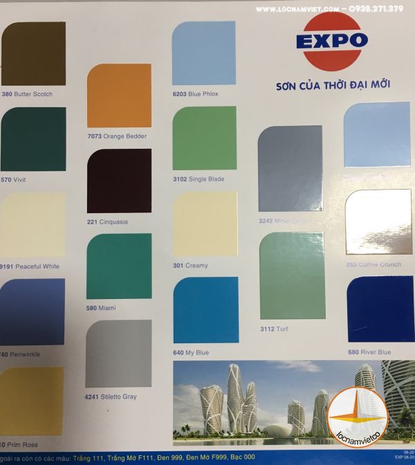 Tư vấn chọn màu sơn expo 999 là màu gì phù hợp với không gian nào?